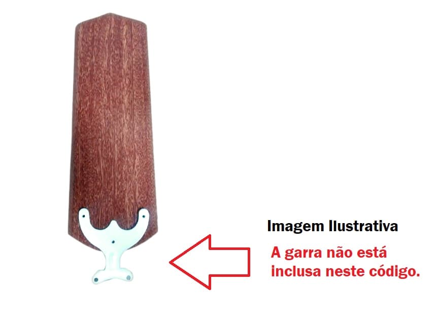 PÁ HÉLICE P/VENTILADOR DE TETO CICLONE - MDF PRETA L13CM X A3,0MM X C41,5CM - *VENDIDA P/UNIDADE - ORIGINAL P/MODELOS MERIDIONAL EQUATORIAL TROPICAL - foto 1 de 5