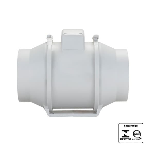 EXAUSTOR DE 15CM RENOVADOR TURBO IN-LINE 220V-65W VAZAO-00550M3/H 2350RPM VENTISOL EXL 150MM AXIAL (-40°GRAUS)
