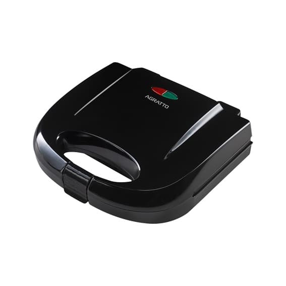 SANDUICHEIRA E GRILL AGRATTO SA-01 110V750WATTS COR PRETA BLACK CHAPA ANTIADERENTE