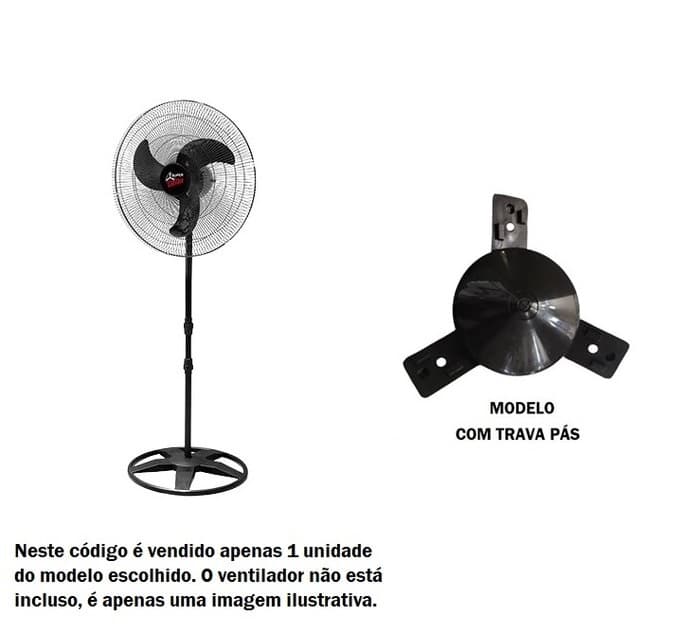CENTRO CUBO DA HELICE VENTILADOR VENTI-DELTA OSC.65CM SUPER-DELTA PRETO - COLUNA/PAREDE - COM TRAVA PAS - FIXAR C/PARAFUSO LATERAL - foto 1 de 4