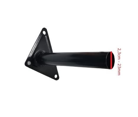 SUPORTE DE PAREDE P/VENTILADORES TRON ATUAL METAL COR PRETA - SUPORTE DE PAREDE METAL P/VENTILADOR TRON - COR PRETA - foto 1 de 3