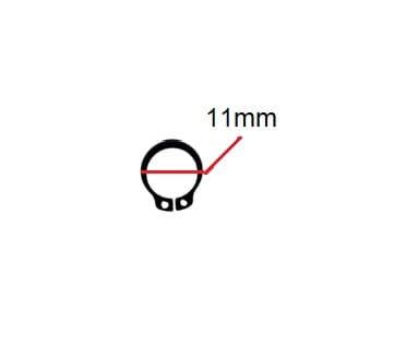 TRAVA ELÁSTICA DE METAL 11,0MM P/FIXAR HÉLICE NO EIXO VENTILADOR SOLASTER 50/60/70CM ACAPULCO ECO - VENEZA PLUS - *VENDIDA P/UNIDADE - EIXO 11,0MM - foto 1 de 2