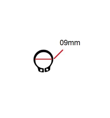 TRAVA ELÁSTICA DE METAL 0,9CM / 09MM P/FIXAR HÉLICE NO EIXO VENTILADOR LOREN SID 50CM / VENTILADOR ARGE 50CM - *VENDIDA P/UNIDADE - foto 1 de 2