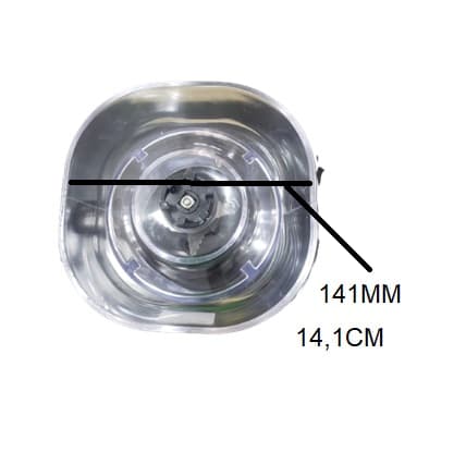COPO P/LIQUIDIFICADOR CADENCE ROBUST SANGEL - PLATISCO CRISTAL C/TAMPA PRETA - foto 1 de 3