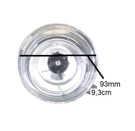 COPO P/LIQUIDIFICADOR PHILCO PH800 PH-800 PH 800 - ENCAIXE 11,5CM - CRISTAL C/TAMPA COR BRANCA - foto 1 de 2