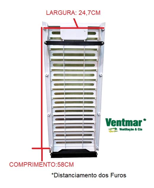 CARENAGEM LATERAL DO CLIMATIZADOR VENTISOL CLI45LT CLI70LT CLI100LT PRO PRO2 - Fixador da Colmeia - FIG.11 CÓD.3365 - foto 1 de 3