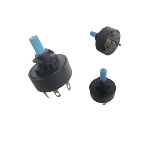 CHAVE DIMER INTERRUPTOR ROTATIVO 4-FIOS 3-VEL BIV200W POTENCIÔMETRO P/VENTILADOR ARNO 3-VELOCIDADES 4 FIOS - foto 1 de 1