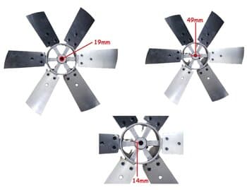 HÉLICE P/EXAUSTOR VENTISILVA 60CM E60T4 E60T6 FC FV 60CM - 6PÁS C/CUBO ALUMÍNIO FUNDIDO - ENCAIXE E-19,0MM C/PARAFUSO LATERAL