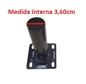 SUPORTE DE PAREDE P/VENTILADOR VENTISOL 50CM 60CM METAL COR PRETA - *SEM CANOPLA PLÁSTICA - foto 1 de 2