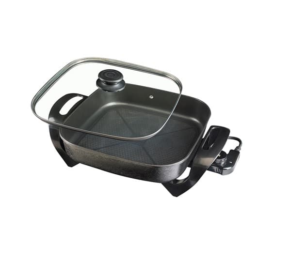PANELA ELETRICA MANGIARE 110V 1500W APEQ01I-01 PRETA QUADRADA 30CM - VENTISOL AGRATTO