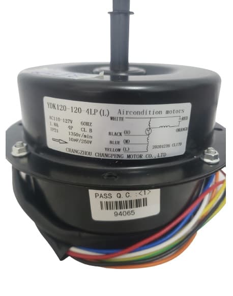 MOTOR P/CLIMATIZADOR VENTISOL 110V - CLI45/70PRO YDK120-120-4LP (L) AC110V-110V 120W LADO/HÉL G/H E-12,0MM PML C/ROSCA DIR.08,0MM - ULTRA-70 - foto 1 de 2
