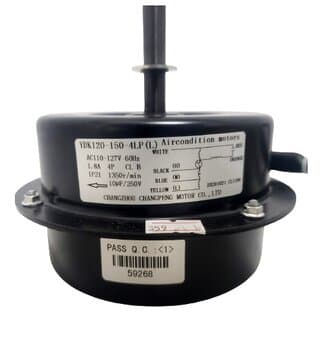 MOTOR P/CLIMATIZADOR VENTISOL 110V150W YDK120-150-4LP (L) AC110-110V10,0UF CLI100LT PRO LADO/HEL G.AH ANTI HORARIO E-12,0MM PML C/R-ESQ.08,0MM - ULTRA