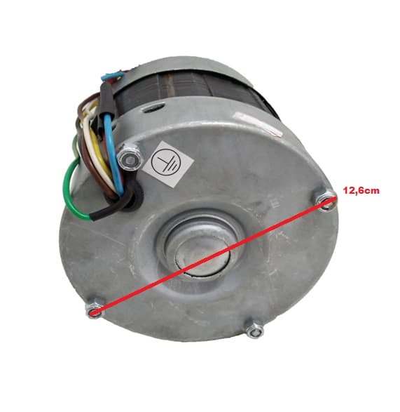 MOTOR P/EXAUSTOR 30CM VENT AIR VENTAIR LINHA PESADA BIV10,0UF BAIXA ROTACAO 1650RPM ALTA VAZAO 6000M3H 76DB EIXO 12,0MM - foto 1 de 2