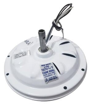 MOTOR P/VENTILADOR DE TETO VENTI-DELTA 110V NEW LIGHT COR BRANCA 3PAS - MOTOR C/ROSCA P/LUMINARIA - USAR C/CAP. 07,5UF