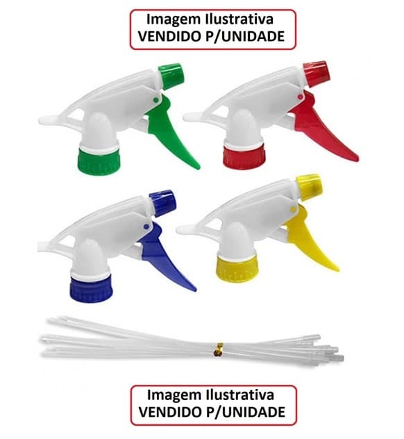 PULVERIZADOR MANUAL COM GATILHO PARA GARRAFA PET DE 2LITROS BFH1502 - CORES VARIADAS - *VENDIDO P/UNIDADE 1=1 PULVERIZADOR - foto 1 de 2