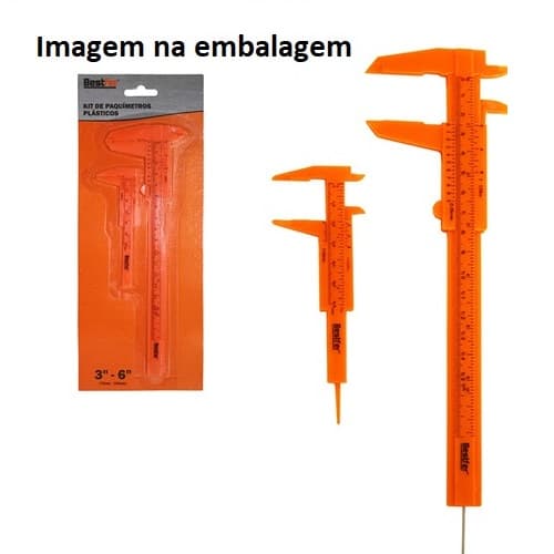 PAQUÍMETRO PLÁSTICO AMADOR BFH2375 - KIT C/1-MINI MEDIDOR - foto 1 de 2