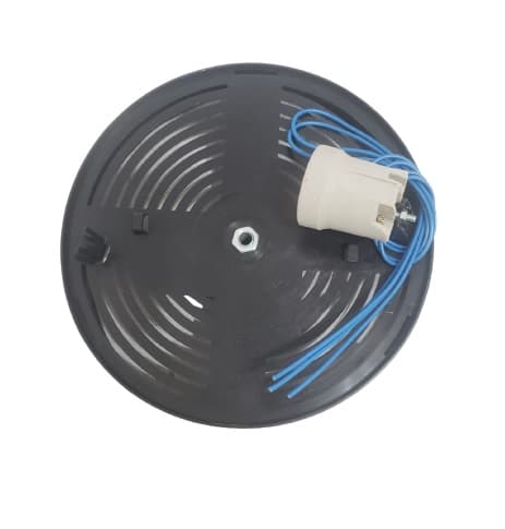 PLAFON PLáSTICO SUPORTE DO GLOBO VENTILADOR VENTI-DELTA NEW MONTANA / NEW PARATY - COR PRETA - C/1-SOQUETE - SUPORTE DO GLOBO MONTANA PARATY - foto 1 de 1