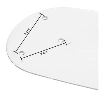 PÁ HÉLICE P/VENTILADOR DE TETO VENTISOL WIND LIGHT PETALOS - *KIT C/03-PÁS - PÁ PLÁSTICA ACRÍLICA S/GARRA PA0382TR - *MONTAR C/GARRA/SUPORTE