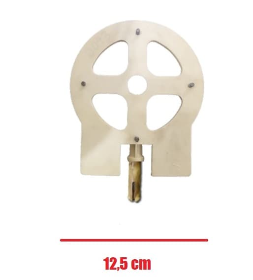 TAMPA CAMPANA DO MOTOR VENTILADOR ARGE 50/60CM DIANTEIRA DIAM.12,5CM C/PINO MODELO ANTIGO - ENCAIXE P/ROL-6201 - foto 1 de 3