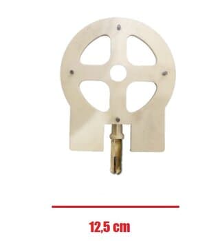 TAMPA CAMPANA DO MOTOR VENTILADOR ARGE 50/60CM DIANTEIRA DIAM.12,5CM C/PINO MODELO ANTIGO - ENCAIXE P/ROL-6201