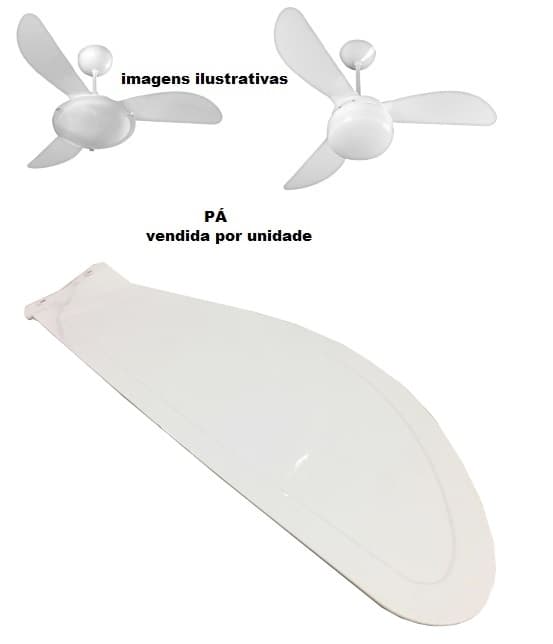 PA HELICE P/VENTILADOR DE TETO VENTISOL SUNNY FENIX INVERTER -*VENDIDA P/UNIDADE - PLÁSTICA BRANCA PA0374 MODELO + FINA - foto 1 de 4