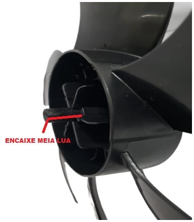 HELICE P/VENTILADOR BRITANIA 30CM PROTECT 30 SIX BVT310 TURBO 6PAS PRETA E-8,0MM PML-TRASEIRA - SEM TRAVA/TRAS - VENTILADOR MONDIAL PREMIUM - foto 1 de 4