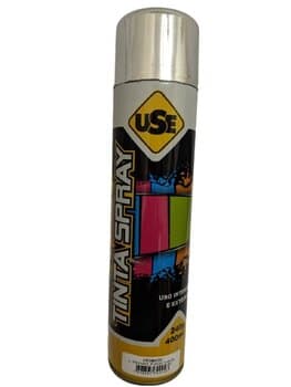 SPRAY TINTA COR METáLICA CROMADO 360/400ML - USE
