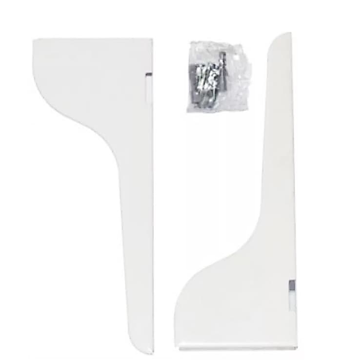 SUPORTE DE PAREDE P/PURIFICADOR DE ÁGUA LATINA - KIT C/2-PARTES COR BRANCA + BUCHAS/PARAFUSOS - PEÇA ORIGINAL - foto 1 de 2