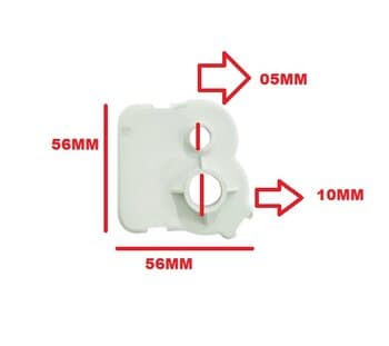 TAMPA DA CAIXA DE ENGRENAGEM DO VENTILADOR LOREN-SID BRANCO - MODELO ORBITAL DE TETO - PECASORBITAL