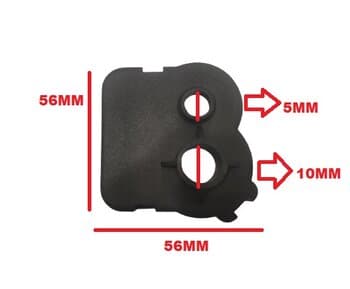 TAMPA DA CAIXA DE ENGRENAGEM DO VENTILADOR LOREN-SID PRETO - MODELO ORBITAL DE TETO - PECASORBITAL