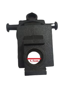 MECANISMO DO OSCILANTE SUPORTE DE ARTICULACAO DO MOTOR VENTILADOR LOREN SID GEMINI DUPLO - ENCAIXE PINO 11,0MM - foto 1 de 4