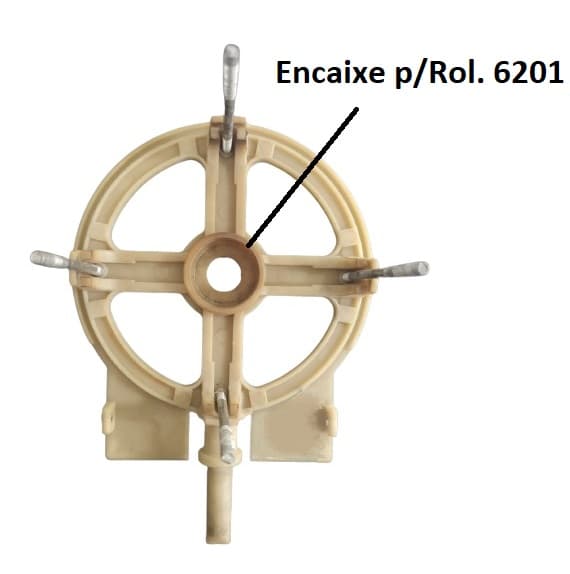 TAMPA DO MOTOR MOTOR VENTILADOR LOREN SID 50/60CM DIANTEIRA DIAM.14,4CM - MANCAL TURBO 50/60CM - USAR C/ROL-6201 - foto 1 de 4