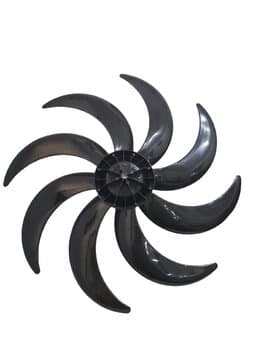 HÉLICE DE 60CM P/VENTILADOR DÔMINA 8PÁS E-11,5MM COR PRETA - OCTOPUS 60CM - PONTA REDONDA C/TRAVA TRASEIRA