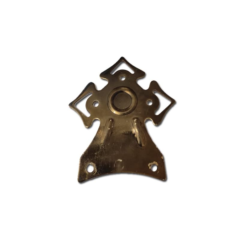 GARRA VENTI-DELTA MOTOR MAIOR - COR OURO VELHO 3-TRIANGULOS GRANDE - *VENDIDA P/UNIDADE - SUP. DAS PAS FUROS 5,0CM - TORNADO / RIOPRELUSTRES - foto 1 de 1