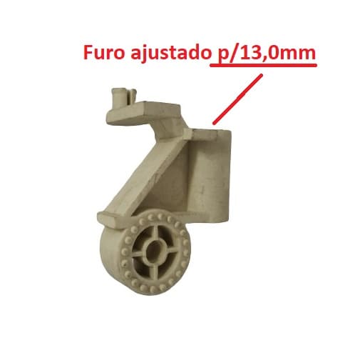 MECANISMO DO OSCILANTE SUPORTE DO MOTOR VENTILADOR ARGE ANTIGO 50/60CM COR BRANCA - ENCAIXE PINO 13,0MM - SUPORTE DE ARTICULACAO VT OSCILANTE - foto 1 de 3
