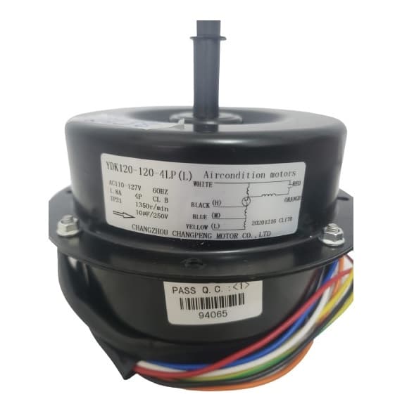 MOTOR P/CLIMATIZADOR CLI045LT CLI70LT 110V YDK120-120-4LP (L) AC110V 120W VENTISOL PRO/PRO2 LADO/HÉL G/H E12,0MM PML C/ROSCA DIR.08MM - ULTRA70