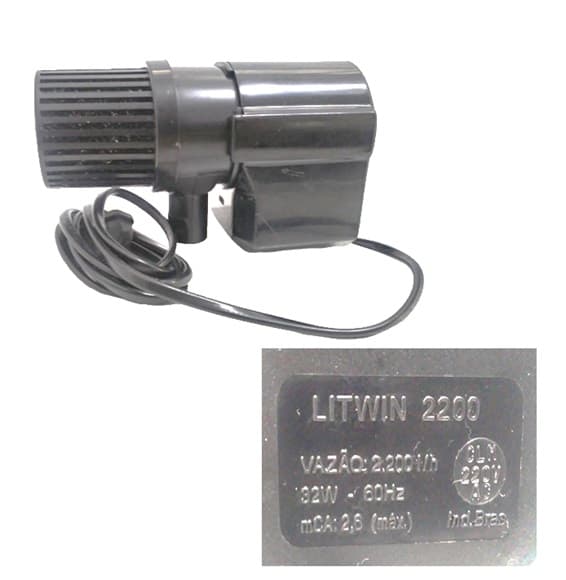 BOMBA DE AGUA 2200LH 220V032,0W HMAX 2,60MT P/CLIMATIZADOR CLIMATTIZE AG EBONE-FOG4 FOG5 FOG-IV FOG-V ROTOPLAST VENTISOL MWM MEGA BRISA - ENTRE OUTROS - foto 1 de 3