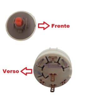 Chave Dimer Interruptor Rotativo Dupla Direção 5-Fios 3-Vel Biv p/Climatizador Ventisol CLIN08 CLIN16 CLIN35 CLIN60 CLIN80 A23B2E1SY MG37033 - Arno VE
