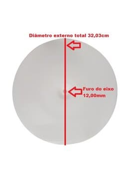 DISCO ASPERSIVO DO PRATO EVAPORADOR CLIMATIZADOR JOAPE 777 FORTALEZA 737 CASSINO ANTIGO 660 COPACABANA 770 GUARUJÁ 767 JURÊRÊ