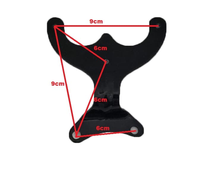 GARRA SUPORTE DAS PÁS P/VENTILADOR DE TETO CICLONE - COR PRETA P/PÁS DE ALUMÍNIO - *VENDIDO P/UNIDADE - foto 1 de 3
