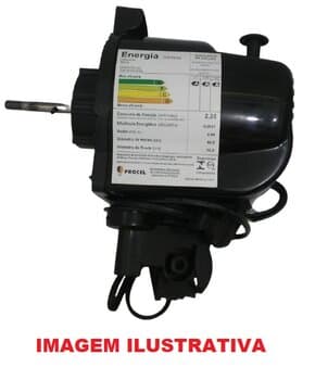 MOTOR P/VENTILADOR VENTISOL OSC 50CM NEW 110V130W05,0UF PRETO COMPLETO E08MM - P/COLUNA/MESA