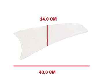 PÁ HÉLICE P/VENTILADOR ARGE MAJESTIC LUMINA - FACAO IRIS TRANSPARENTE ACRÍLICA P/GARRA PÉ DE GALINHA - *VENDIDA P/UNIDADE