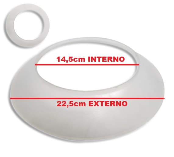 ANEL PLáSTICO DE ACABAMENTO DA LUMINáRIA VENTILADOR DE TETO SPIRIT VT202 - VT302 - ANEL DE ACABAMENTO DA LUMINáRIA VENTILADOR SPIRIT VT 202 E VT 302 - foto 1 de 3