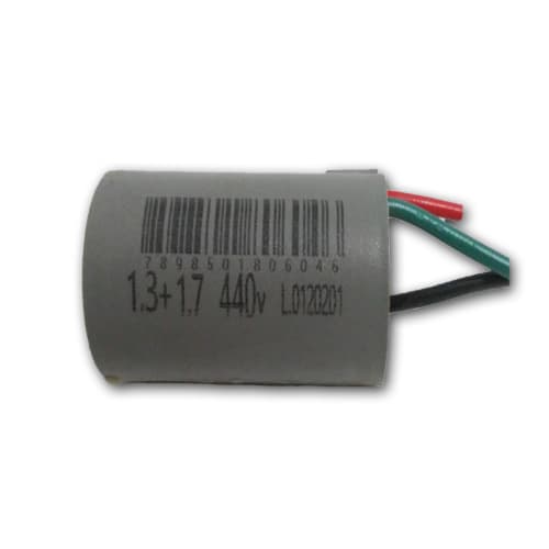 CAPACITOR 003,0UF 3FIOS 1,3+1,70MF RD 400VAC / 440VAC P/VENTILADOR DE TETO LOREN SID / VENTILADOR TRON VOLARE LATINA / EXAUSTOR VENTISOL 30CM - foto 1 de 1