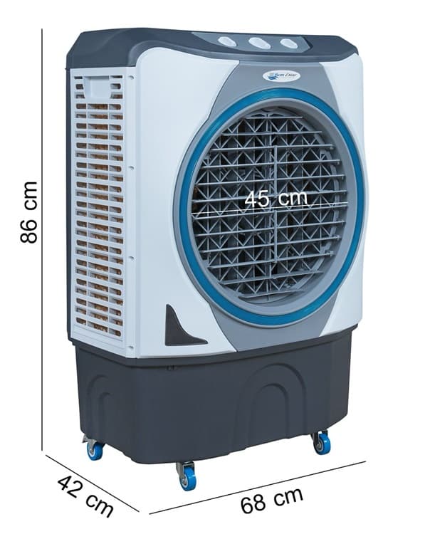 CLIMATIZADOR DE AR 045LT 110V210W BEM-ESTAR VAZÃO-4.500M3/H ATÉ 50M2 UMIDIFICADOR PORTATIL BE4500 ANALÓGICO 3VEL - foto 1 de 3