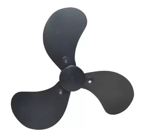 HELICE DE 60CM P/VENTILADOR ARGE LOREN SID 60CM 3PAS PRETA E-10,0MM PML S/TRAVA TRASEIRA - KIT C/04-ITENS 1-CENTRO/CUBO+3-PAS