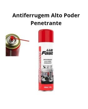 SPRAY ANTI-FERRUGEM LUBRIFICANTE DESENGRIPANTE M-500 LUB FAST 300ML