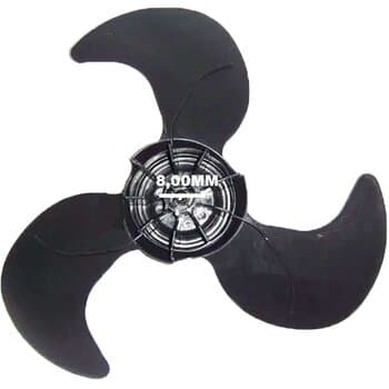 HELICE DE 40CM P/VENTILADOR ARNO 40CM 3PAS PRETA - ARNO VE40 VERSATILE VR40 - FURO 08MM TRAVA CRUZETA - HELICE ARNO 40CM
