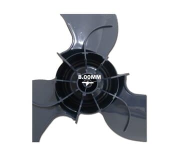HELICE DE 40CM P/VENTILADOR ARNO 40CM 3PAS CINZA TURBO SILENCIO VERSATILE VITALITE VE55 CC91 - F08,0MM PONTA/TRAVA CRUZETA SEM TRAVA TRASEIRA