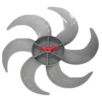 HELICE DE 40CM P/VENTILADOR CADENCE EROS SUPREME 40CM 6PAS PLASTICA CINZA - FURO 08,0MM PONTA MEIA LUA SEM TRAVA TRASEIRA - HELICE CADENCE 40CM